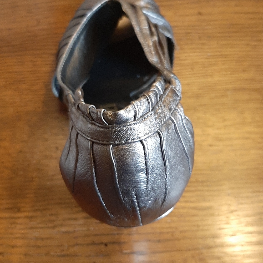 1/2 PRICE🔻Moda Spana Metallic Peep Toe Shoes - Picture 7 of 13